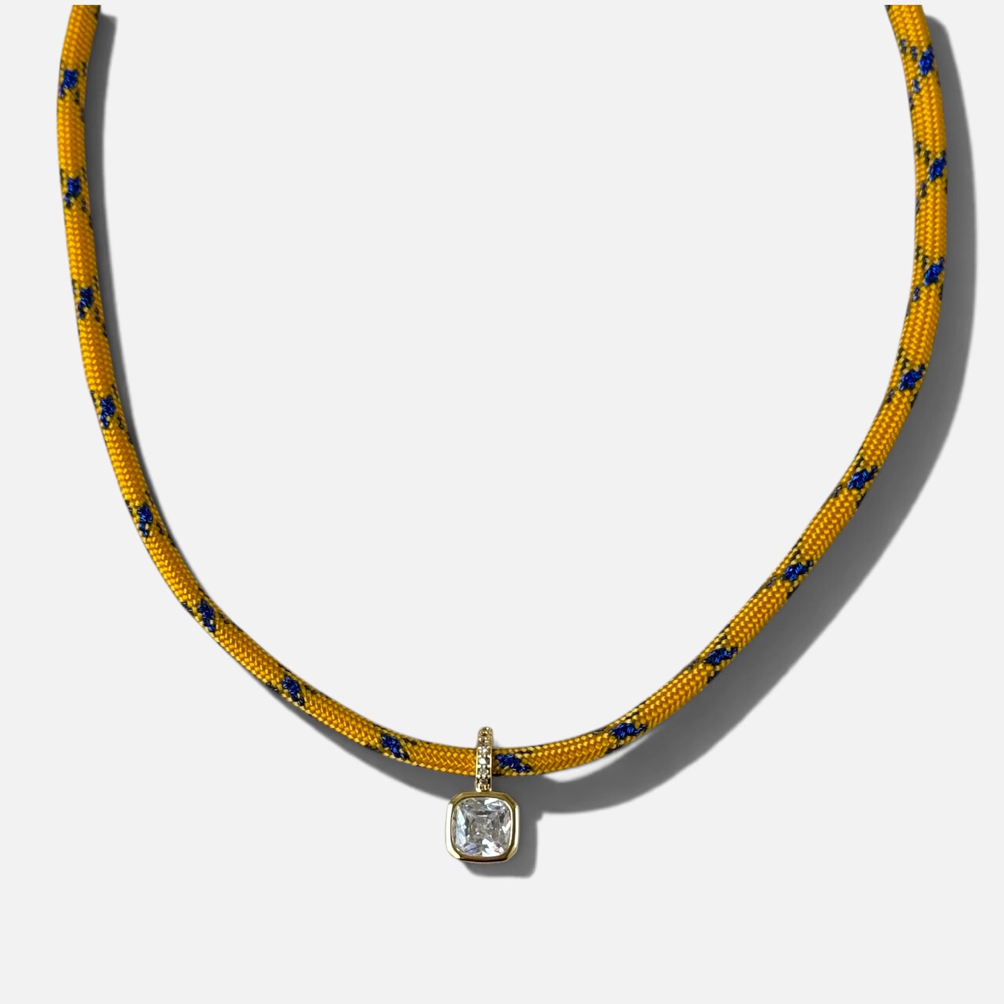 SIDELINE PARACORD NECKLACE | GOLD/BLUE