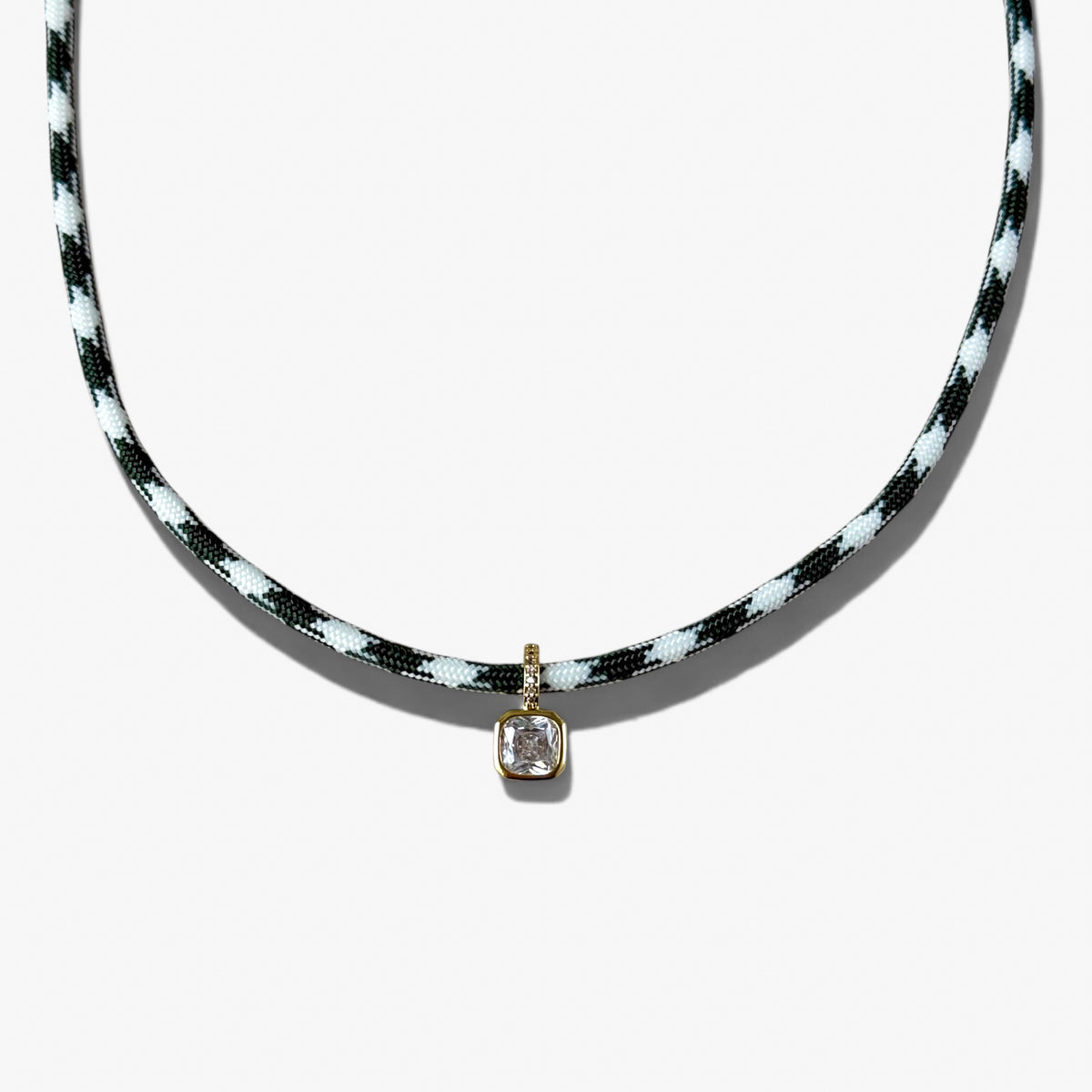 SIDELINE PARACORD NECKLACE | GREEN PLAID