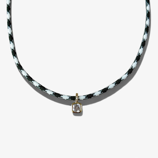 SIDELINE PARACORD NECKLACE | GREEN PLAID