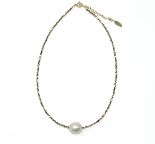 LUXE PEARL NECKLACE | GOLD