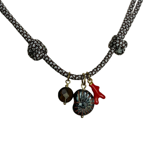 DARK MOCHA PARACORD NECKLACE