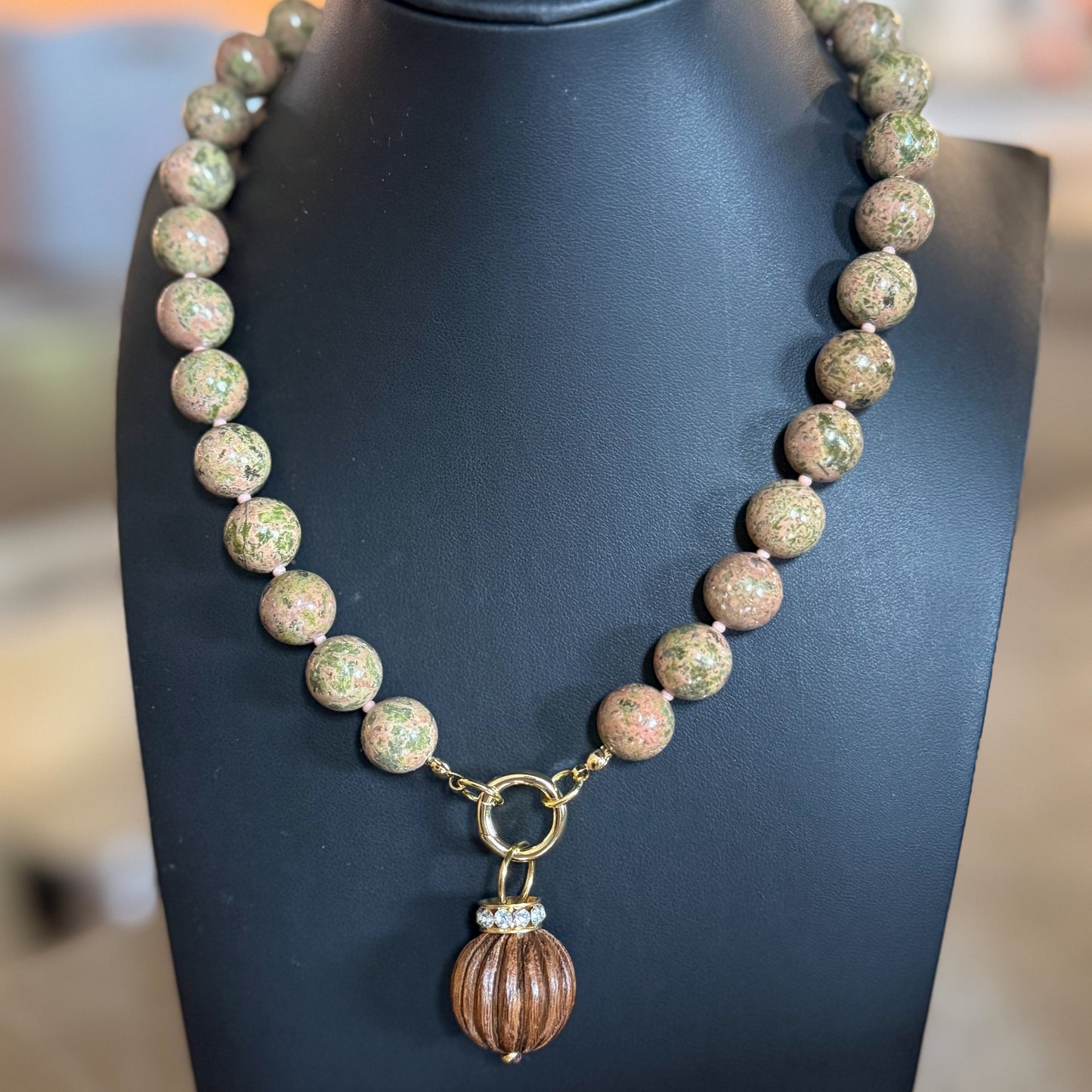 Jenni Necklace | Dusty Olive