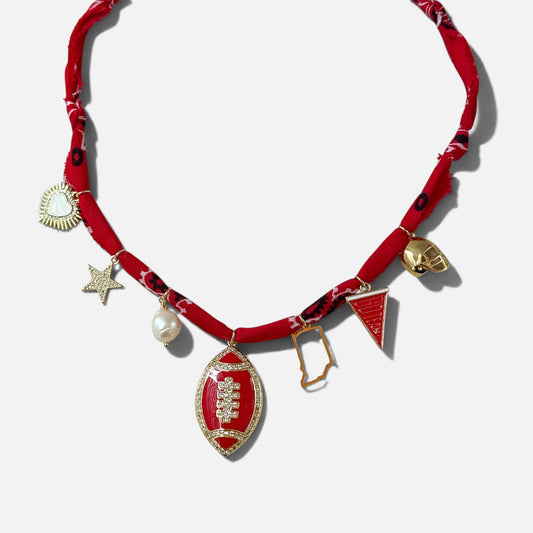 TAILGATE BANDANA NECKLACE | RED