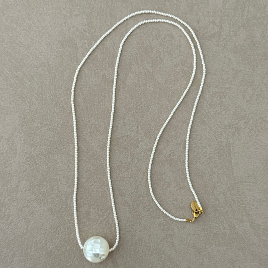 MOONSTONE STRAND NECKLACE