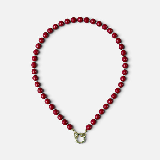 VARSITY NECKLACE | RED