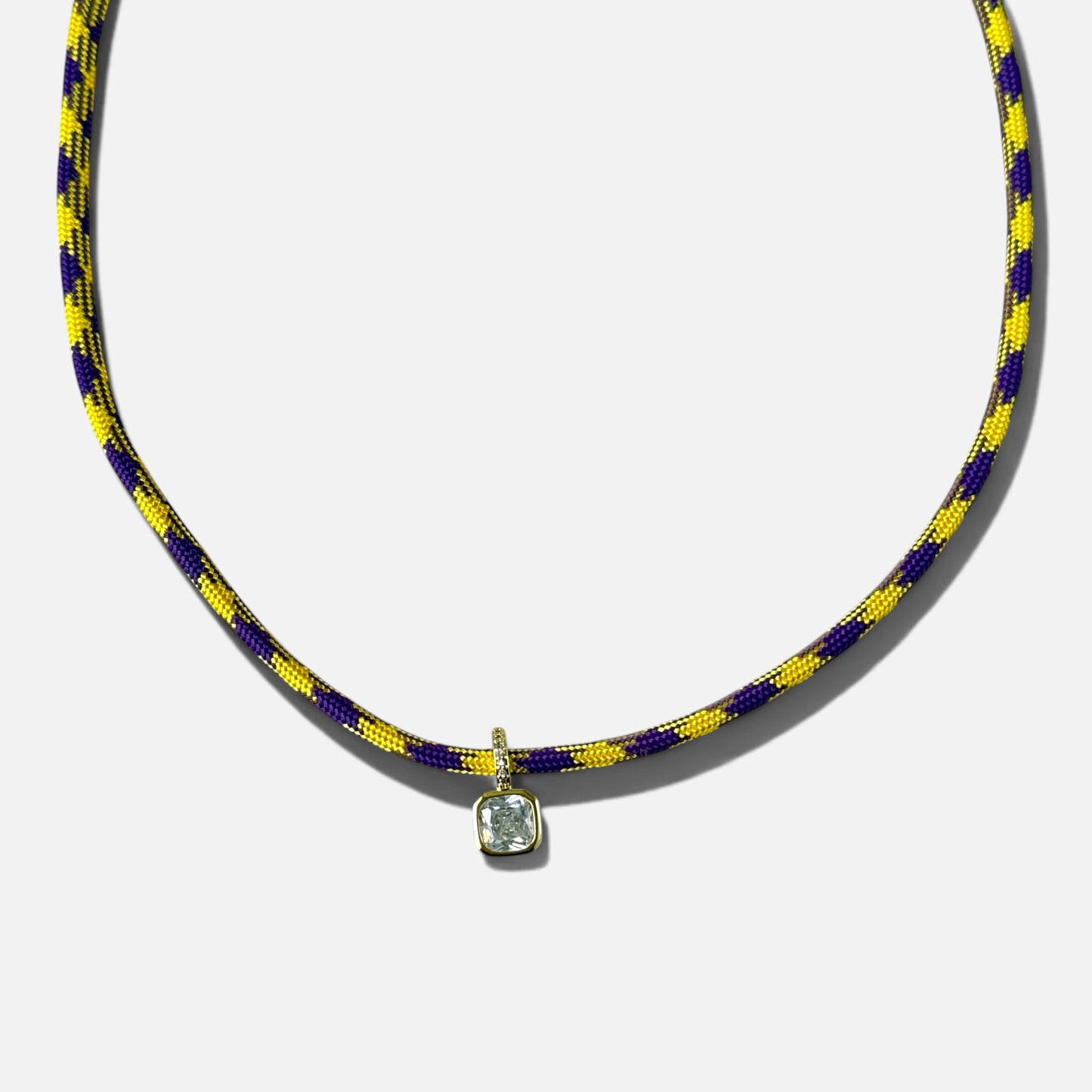 SIDELINE PARACORD NECKLACE | PURPLE/GOLD