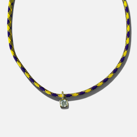 SIDELINE PARACORD NECKLACE | PURPLE/GOLD
