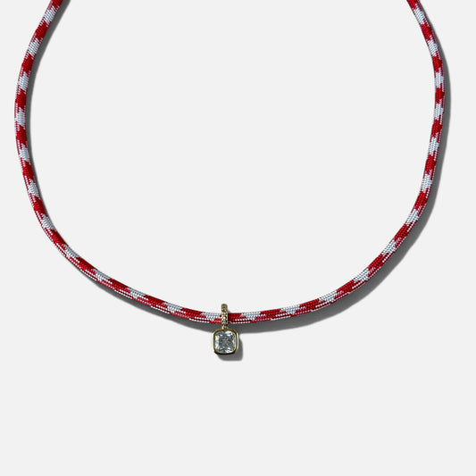 SIDELINE PARACORD NECKLACE | RED PLAID