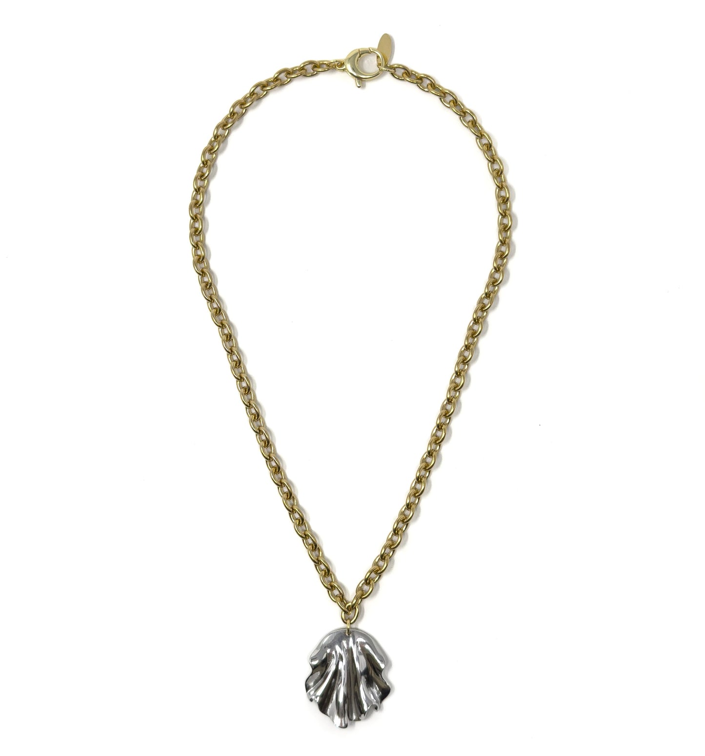 SILVER PETAL NECKLACE