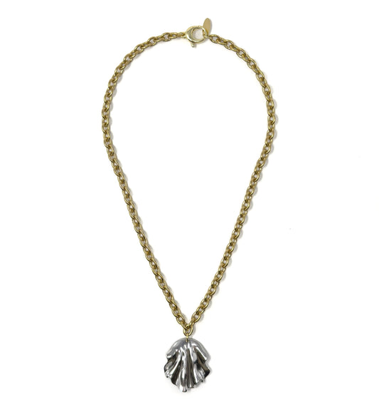 SILVER PETAL NECKLACE